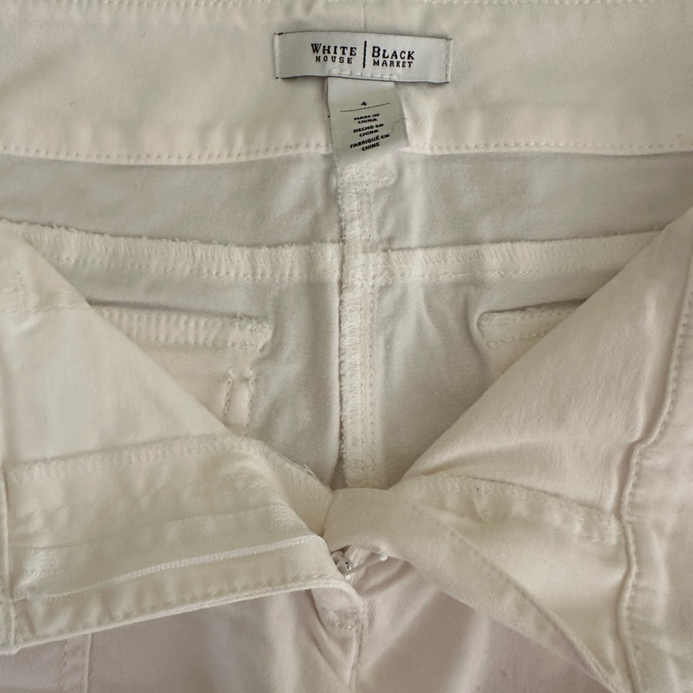 Brand new White House, black market size 4 white shorts